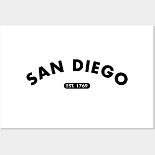 san diego est. 1769 Posters and Art